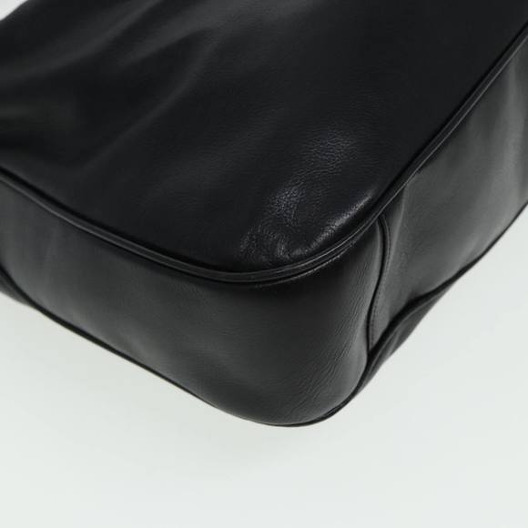 GUCCI Bamboo Hand Bag Leather Black Auth 80628 - Picture 10 of 16